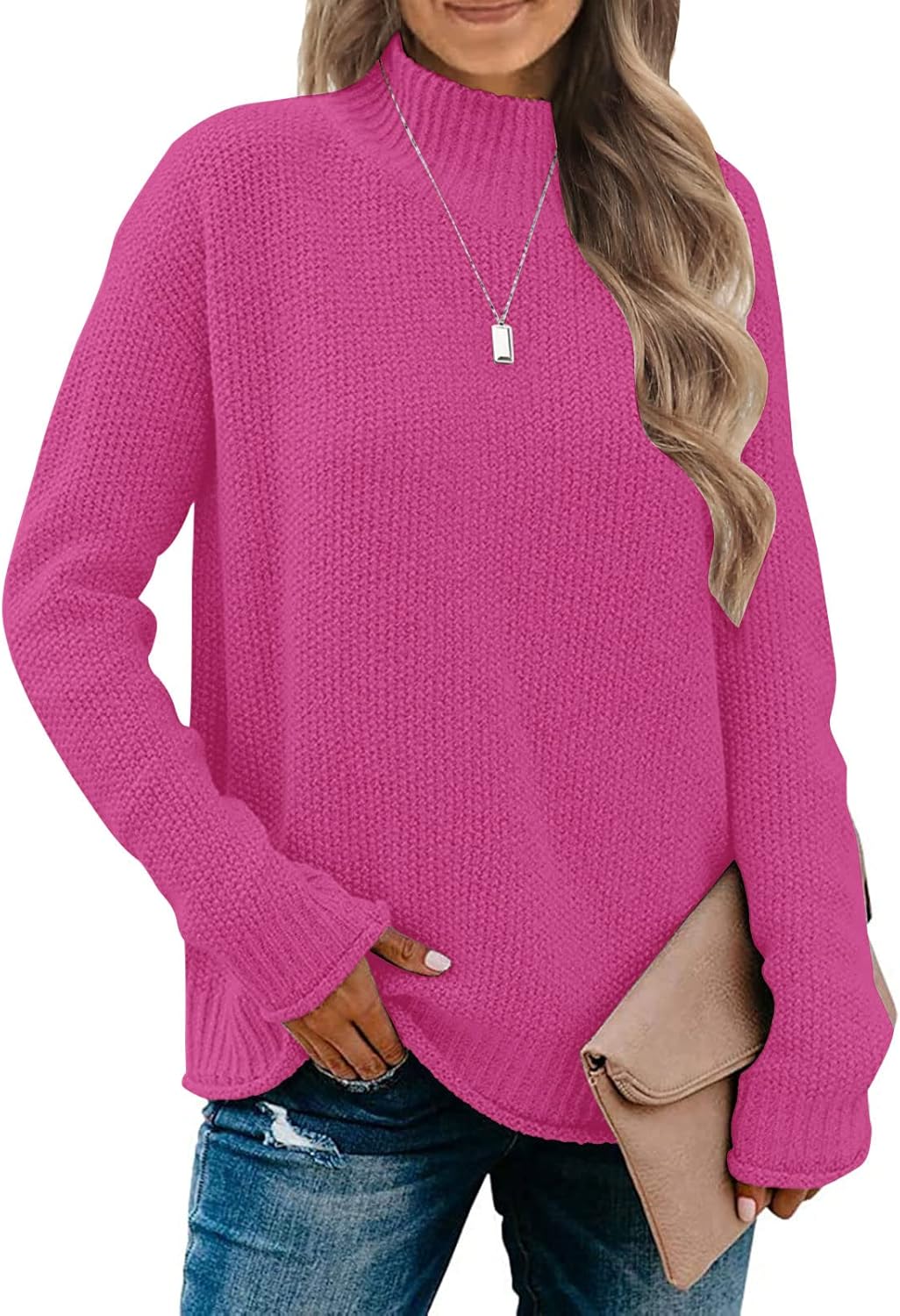 MEROKEETY Women's Turtleneck Sweater for Cozy Fall Style