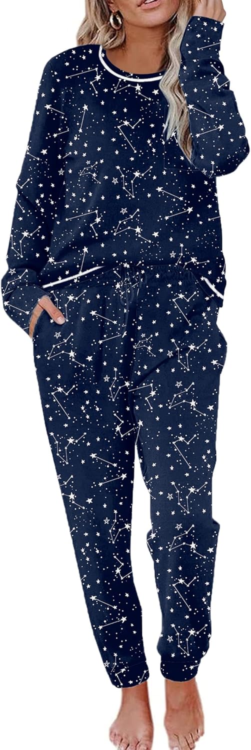 Ekouaer Pajamas Women's Long Sleeve Pj Set for Ultimate Comfort