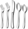 Herogo Heavy Duty Stainless Steel Silverware Set, 40-Piece - Solid