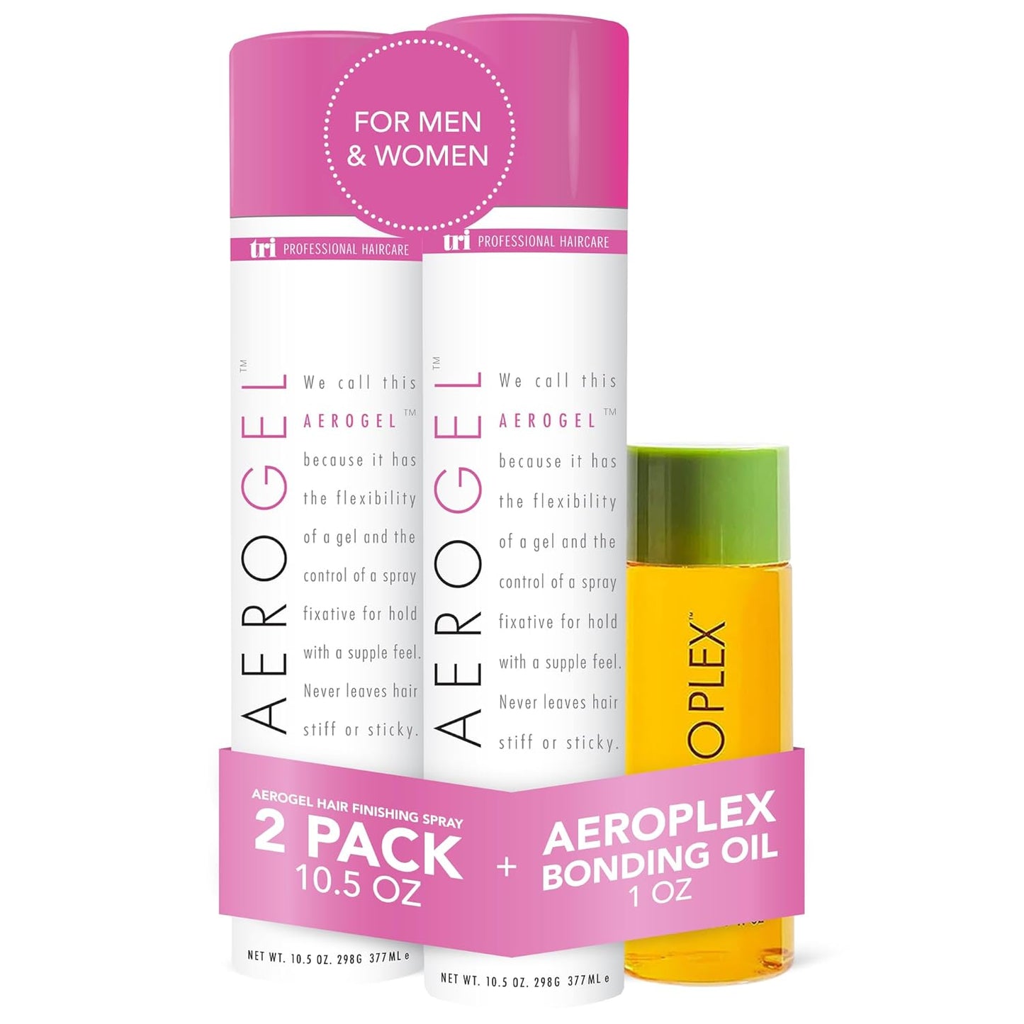 TRI Design Aerogel Hairspray & Bonding Oil Bundle for Hair Care