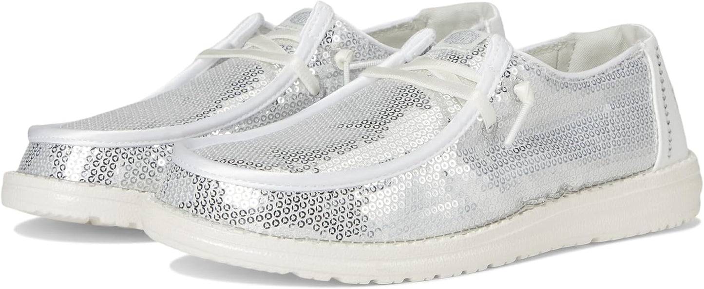 Hey Dude Womens Wendy Disco Sequin Shoes for Stylish Comfort