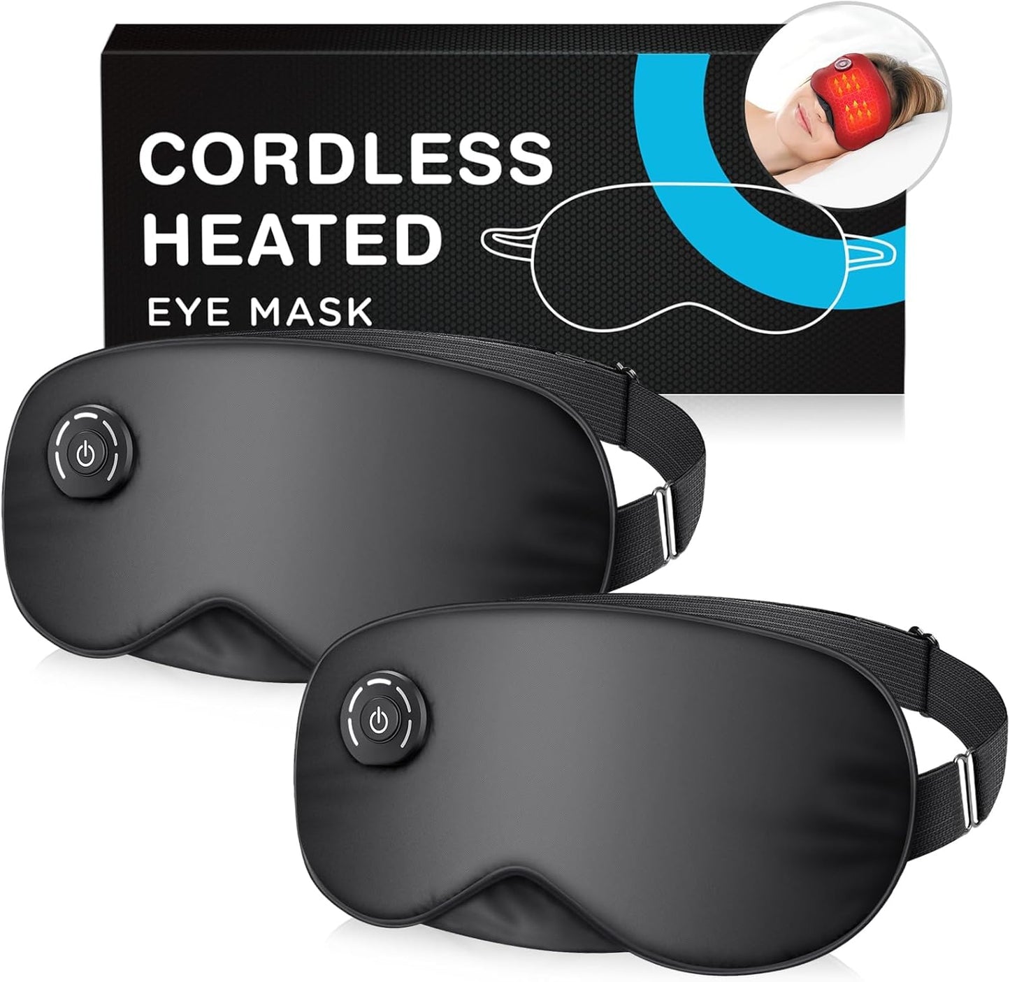 Cordless Heated Eye Mask for Dry Eyes and Eye Fatigue Relief