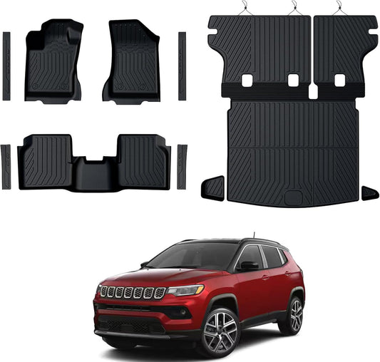 Custom Fit Floor Mats Set for 2017-2025 Jeep Compass Accessories