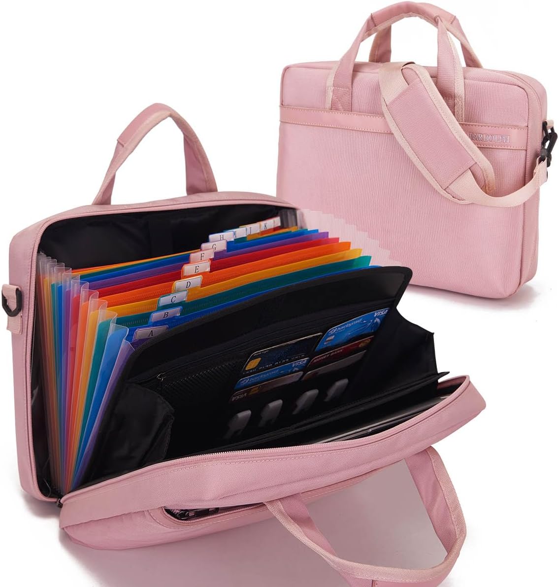 Accordion File Organizer with Handle - 12 Pocket Expanding Folder