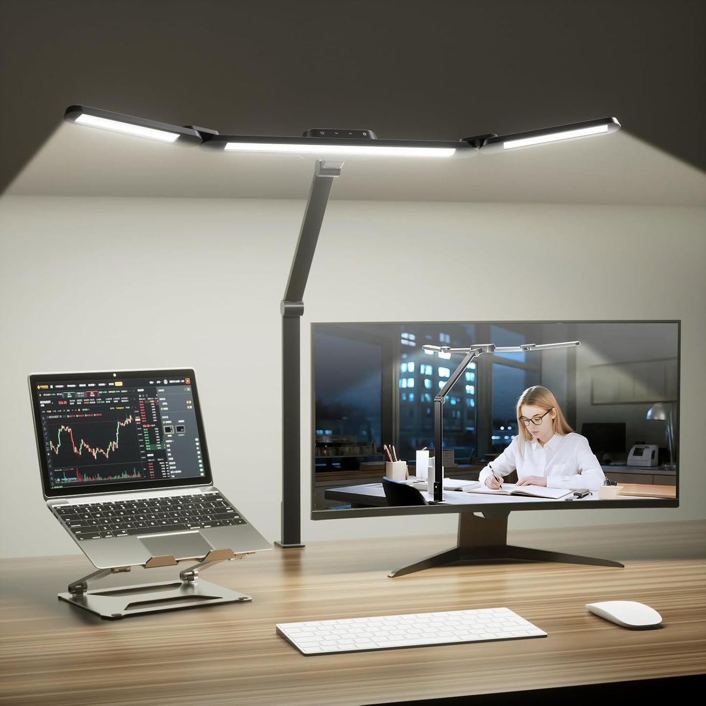 Honeywell LED Desk Lamp with Clamp for Eye-Caring Lighting