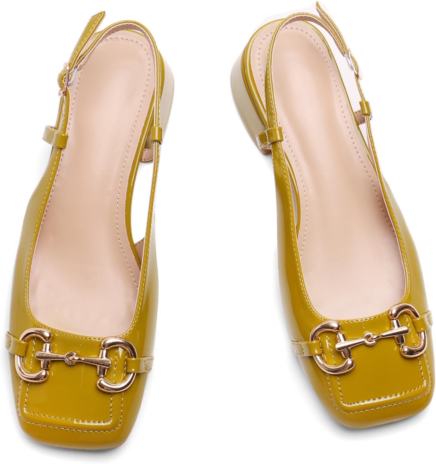 Slingback Mary Jane Heels for Women with Low Block Heel Style