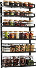 X-cosrack 6-Tier Wall-Mounted Spice Rack Organizer - Adjustable Space
