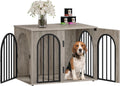 31.5in Wooden Dog Crate Furniture for Small and Medium Dogs