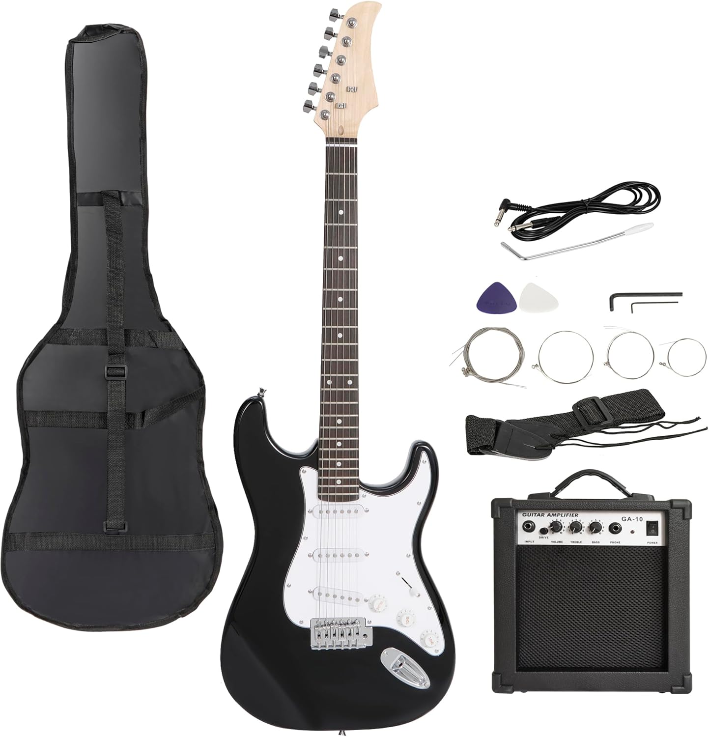 39 Inch Full Size Electric Guitar Kit for Beginners and Kids