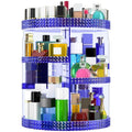 360 Large Rotating Makeup Organizer Countertop - Plus Size Blue