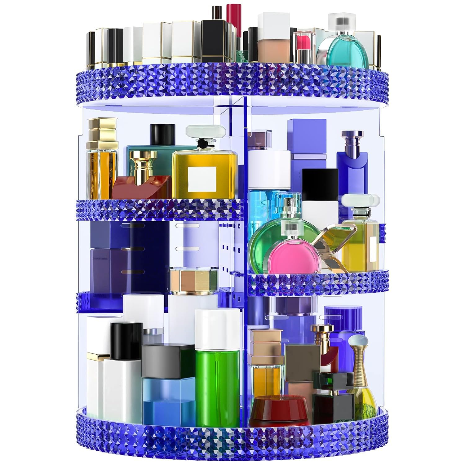 360 Large Rotating Makeup Organizer for Vanity and Bathroom
