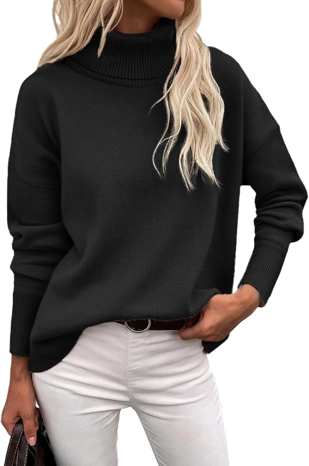 Zeagoo Women's Turtleneck Sweater for Trendy Fall Style