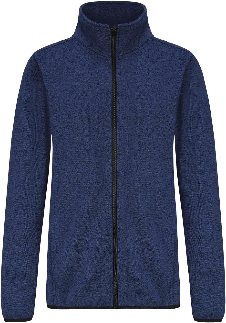 Dolcevida Women's Long Sleeve Fleece Zip Up Jacket with Pockets