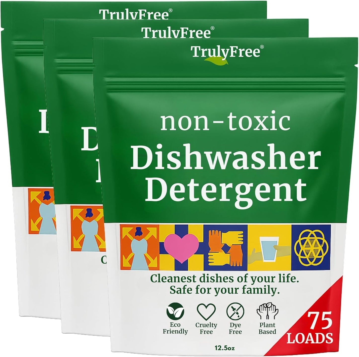 Natural Dishwasher Detergent Powder for Powerful Cleaning