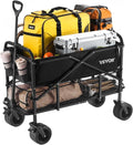 Collapsible Double Decker Wagon Cart - Heavy Duty 450 lb Capacity