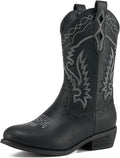 Rollda Kids Cowboy Boots Western Round Toe Cowgirl Boots (Style G21C)