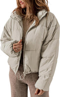 Dokotoo Womens Winter Quilted Puffer Jacket - Lightweight Warmth Shoes