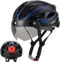 Favoto Bike Helmet for Adults with Goggles and LED Light