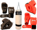 Boxing Package New 1 Pair Headgears 2 Pair Gloves & Punching Bag