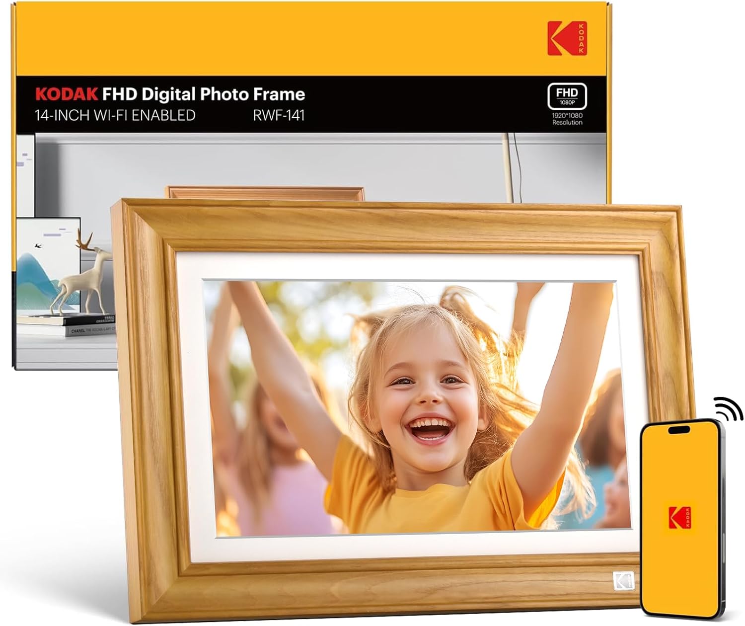 Kodak 14.1 Inch Smart WiFi Digital Picture Frame for Memories