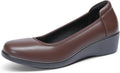 DREAM PAIRS Women's Low Wedges Heels Pumps Comfortable Slip-on