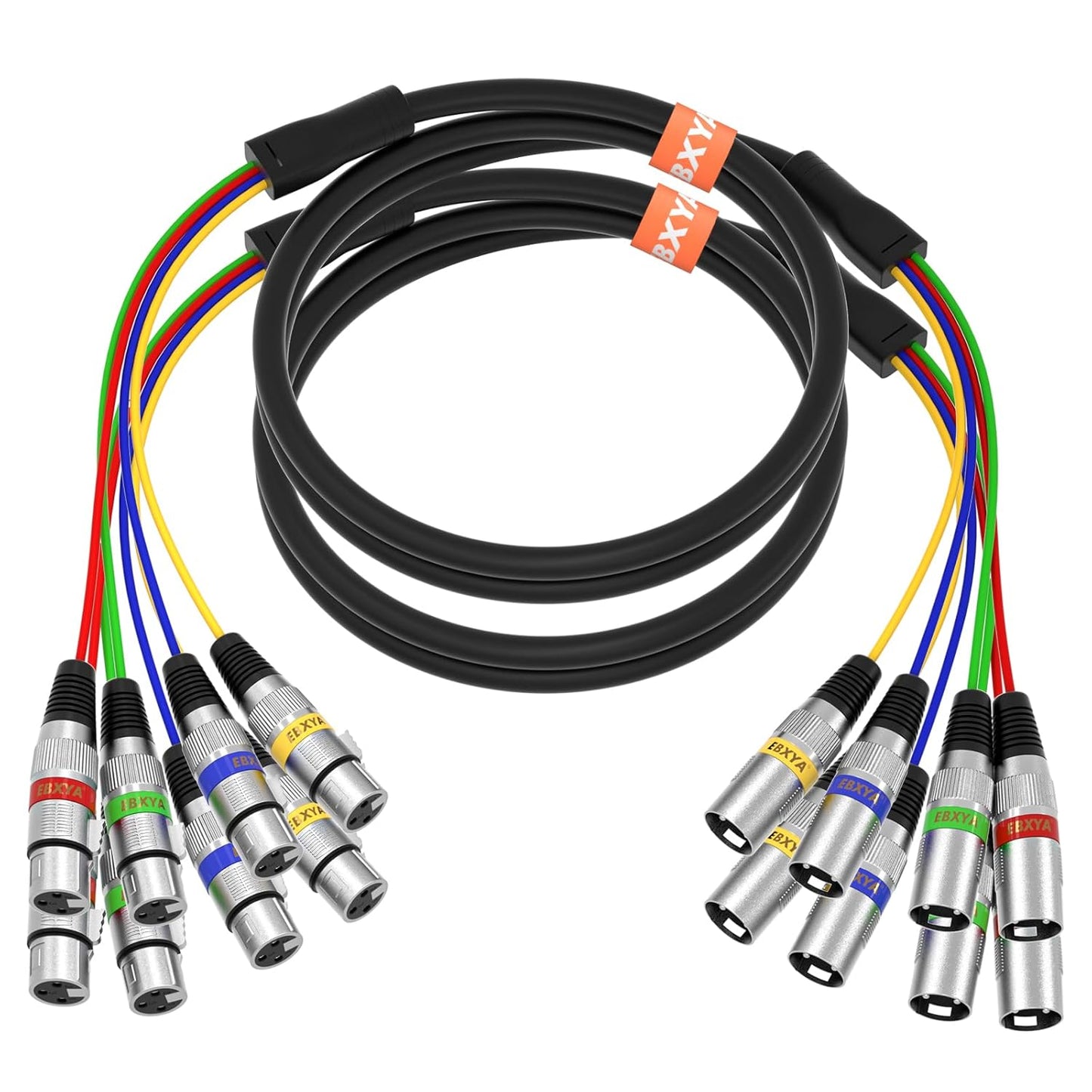 4 Channel XLR Snake Cables for Live and Studio Recording Needs