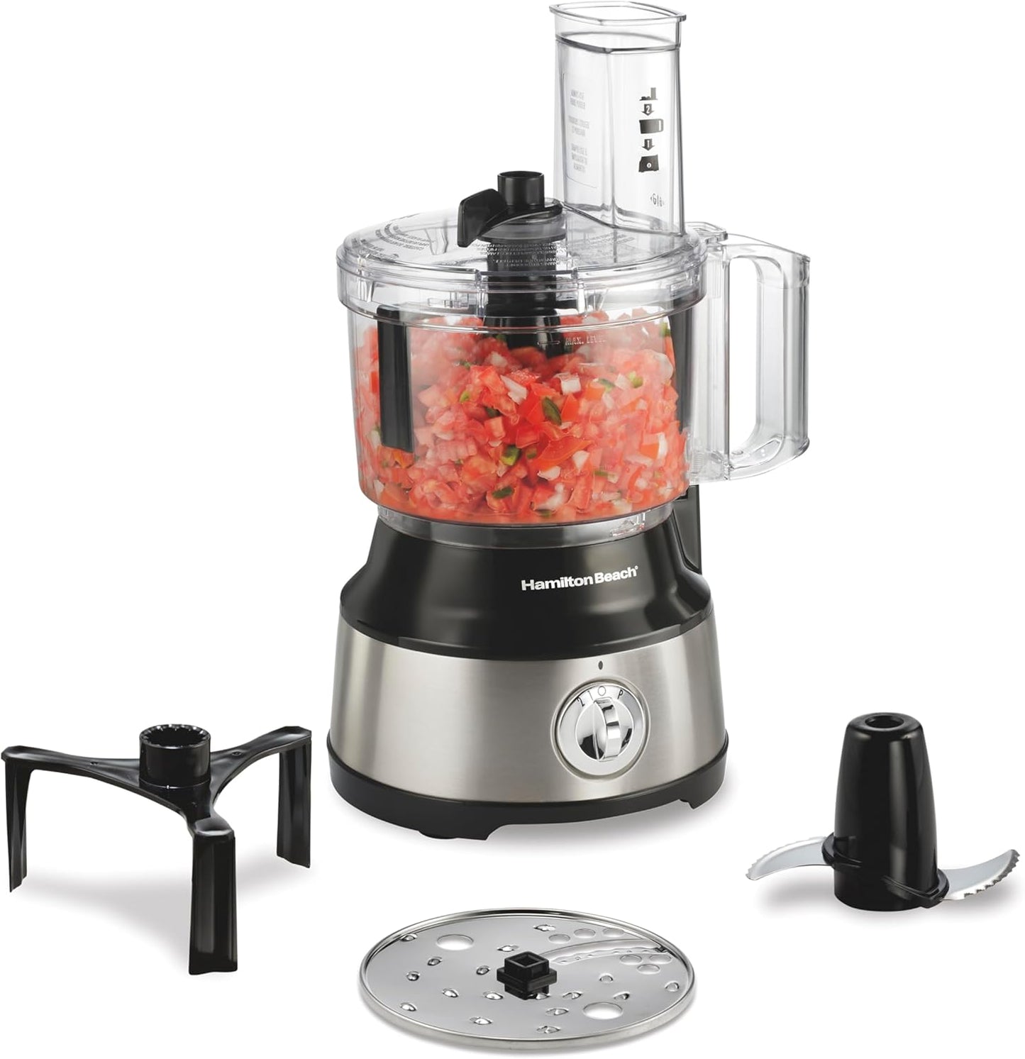 Hamilton Beach 10-Cup Food Processor: Slice, Shred, and Puree with Ease!
