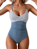 B2prity Women's One Piece Swimsuit - Tummy Control Twist Front Shoes