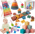 Montessori Baby Toy Sorting Stacking Learning Toys - 6 in 1 Set