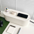 White Cable Management Box Large - Tidy Power Strip Storage