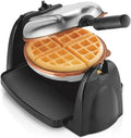 Belgian Waffle Maker with Removable Ceramic Grids - Flip for Thick