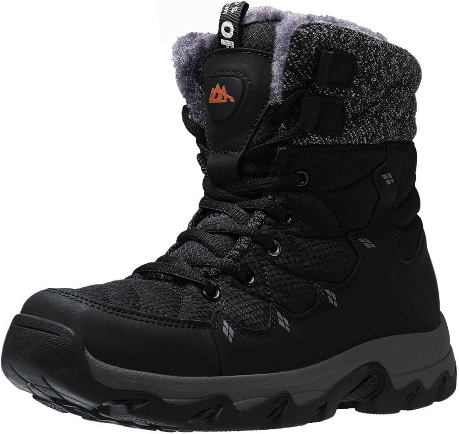 Men's Winter Snow Boots: Water Resistant, Non Slip, Warm Comfort