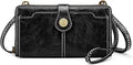Wristlet Wallet Crossbody Phone Purse - RFID Blocking, Vegan Leather