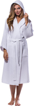 Lightweight Full-Length Robes For Women Waffle Kimono Bathrobe - Soft