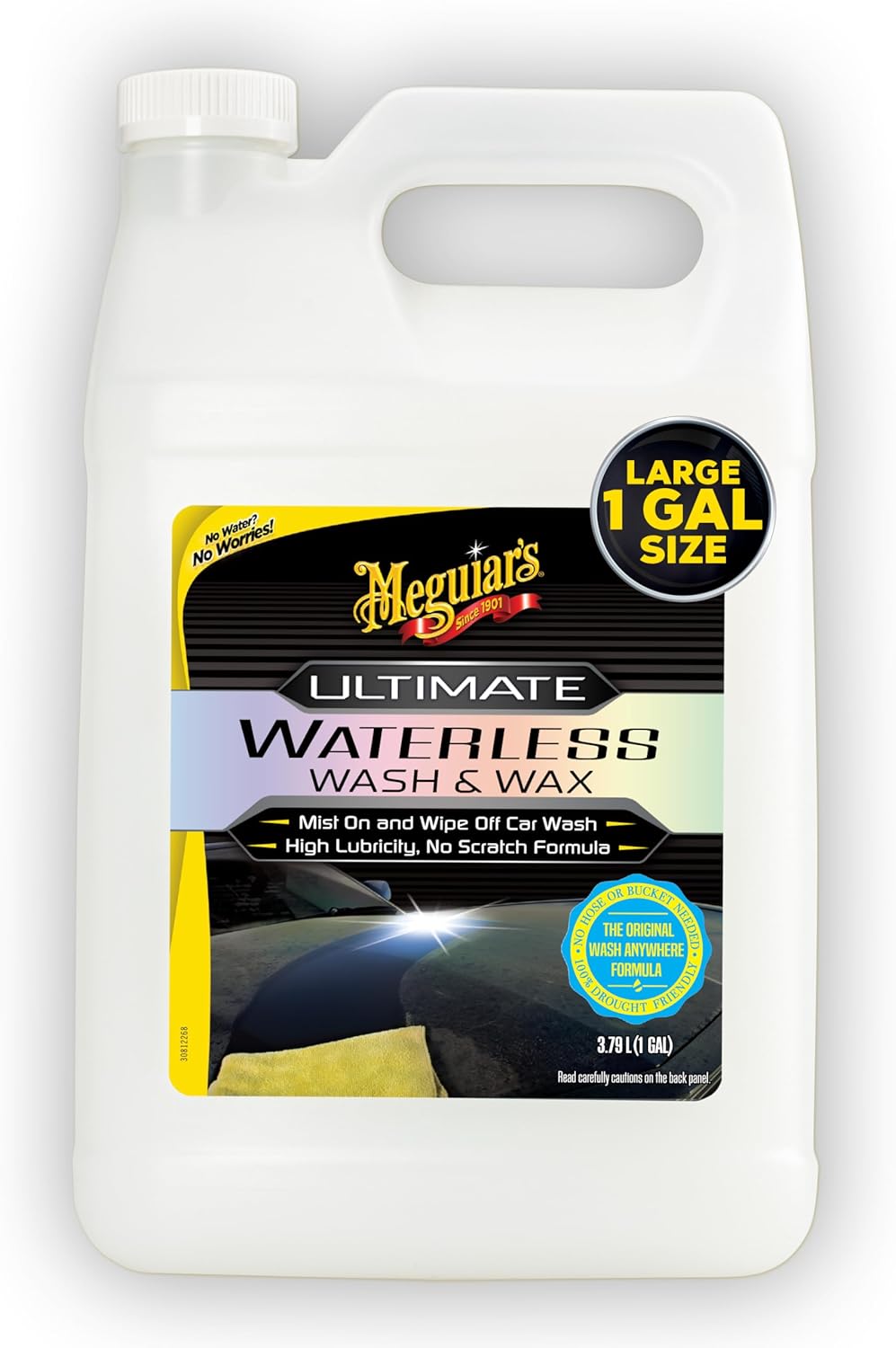 Meguiar's Ultimate Waterless Wash & Wax for Easy Car Cleaning