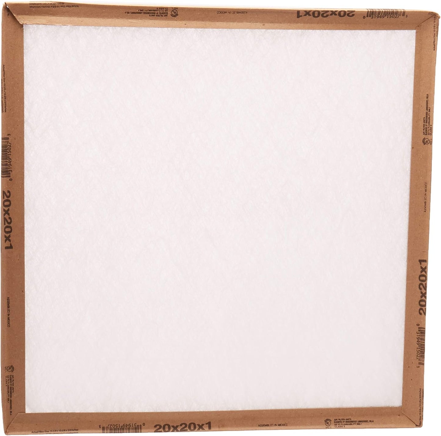 Flanders 20x20x1 Air Filter Pack (12) - Efficient Front Panel MERV 4
