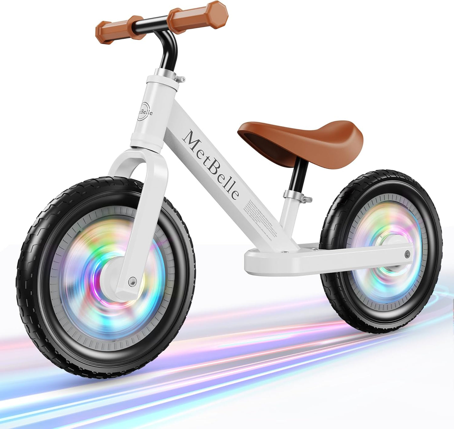 MetBelle Colorful Lighting Balance Bike - Ages 2-5