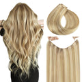 HOTBANANA Wire Hair Extensions 16 in Light Blonde Highlighted