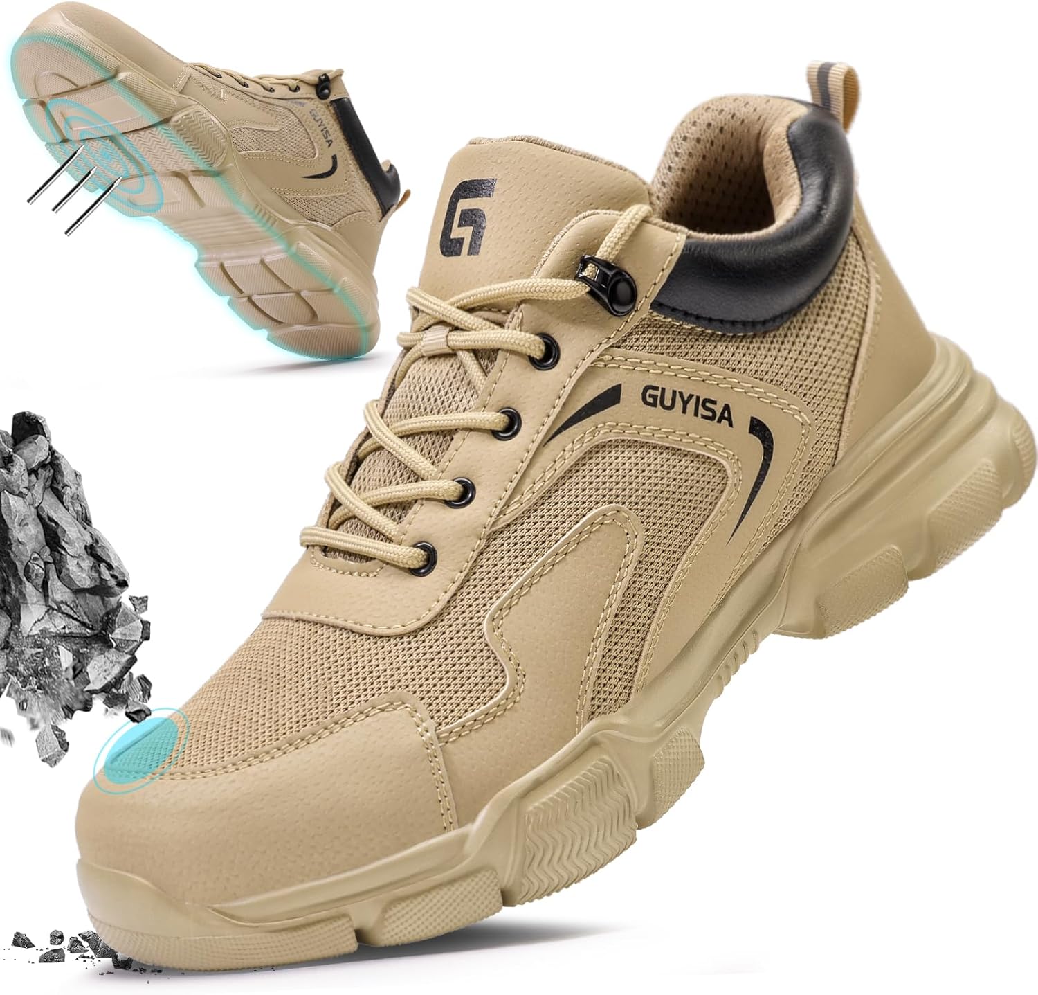 Steel Toe Shoes for Men Women Lightweight Indestructible Sneakers