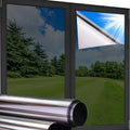 One Way Privacy Window Film Black-Silver 29.5x118.1 in - Daytime