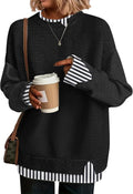 Womens Oversized Knit Sweater - Cozy Cowboy Chic Pullover
