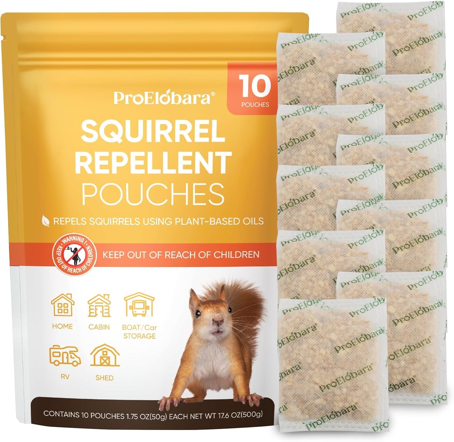10 Mint Bug Deterrent Pouches - Repel Pests!