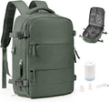 Vacuum Backpack Travel Laptop Bag for Men and Women - Olive Green