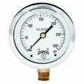 Winters 2.5ft Dial Liquid Filled Industrial Pressure Gauge - Durable