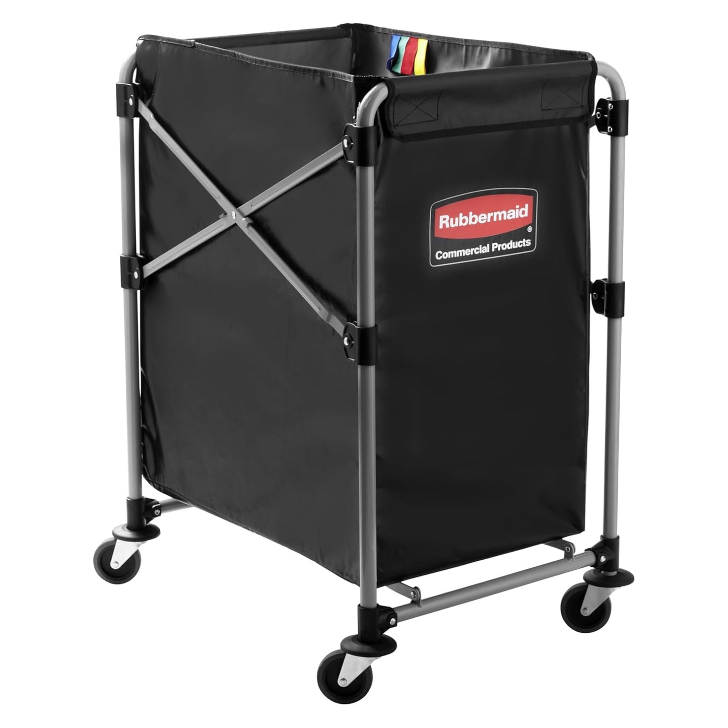 Rubbermaid Commercial Collapsible X Cart for Laundry and Supplies
