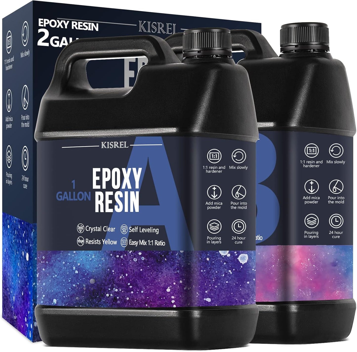 KISREL Epoxy Resin Kit - Crystal Clear for Art and Crafts