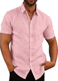COOFANDY Men's Casual Button Down Linen Shirt - Lightweight Summer you