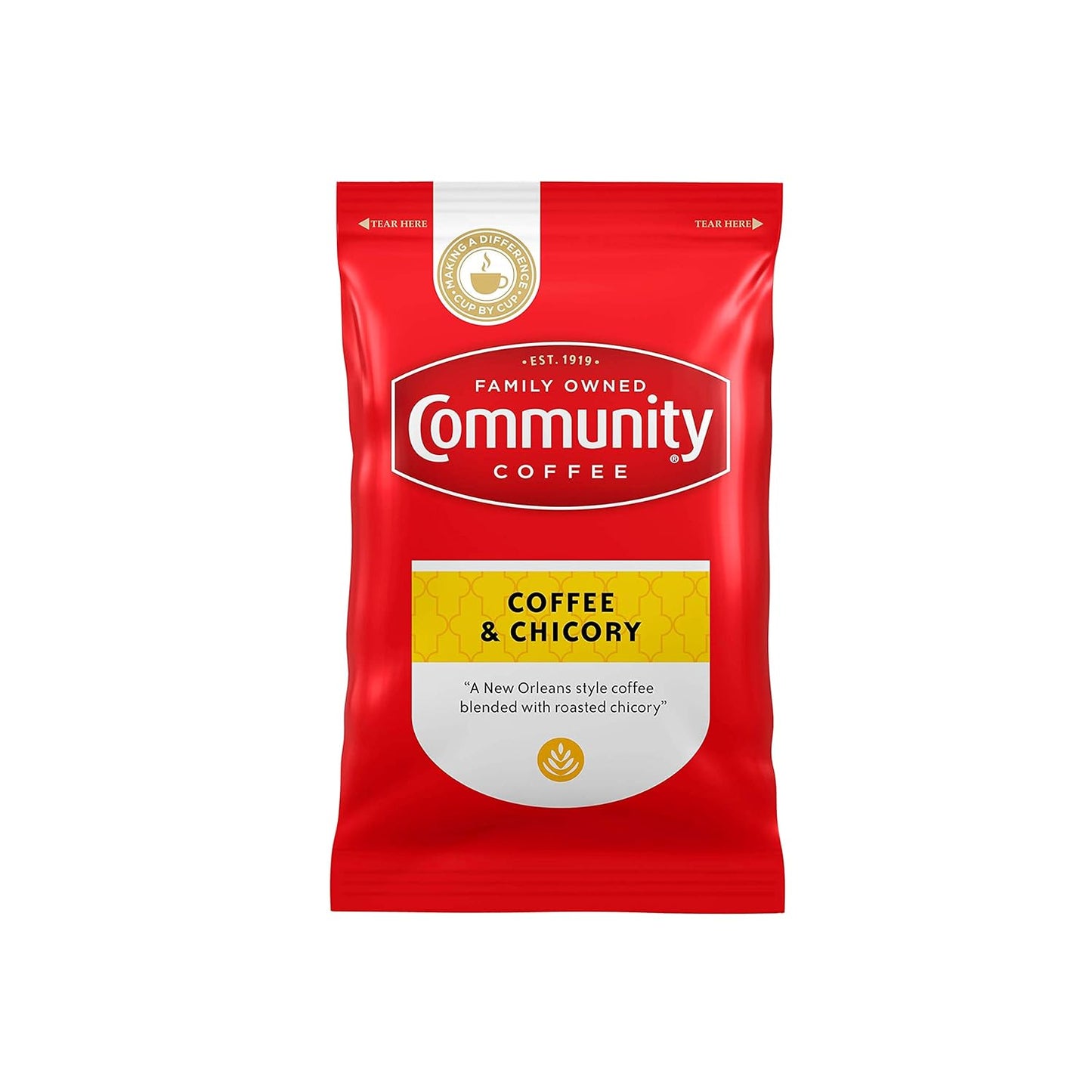 Community Coffee & Chicory Medium Dark Roast Pre-Measured Packs
