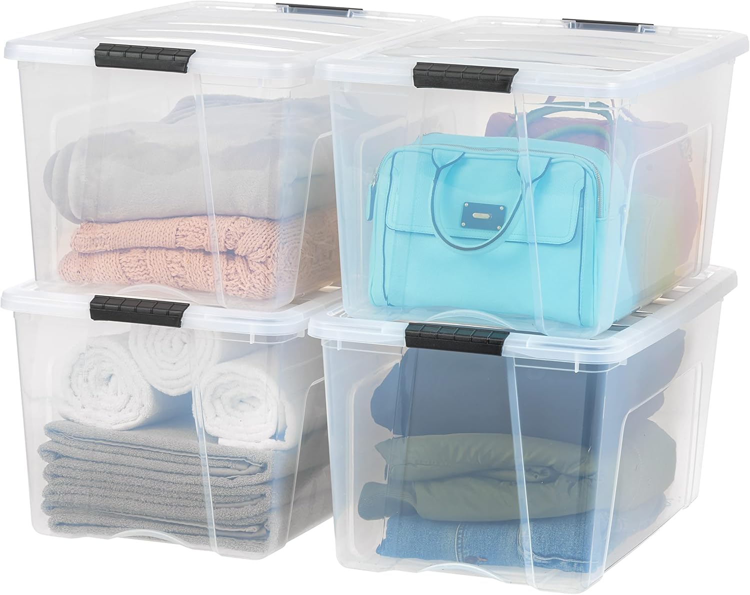 IRIS USA 72 QT Plastic Storage Box - Durable Organizing Solution