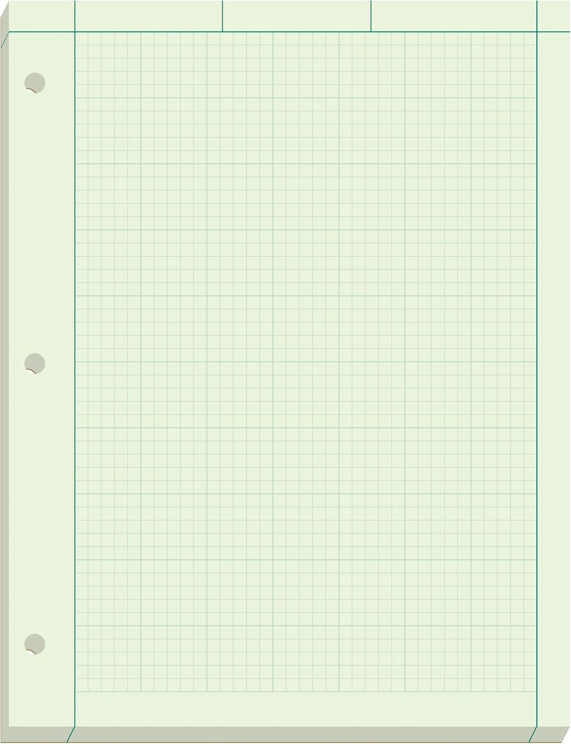 Ampad Engineer Pad 5x5 Grid - 200 Sheets - Green